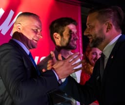 Matuš Vallo, Juraj  Droba a Michal Šimečka. FOTO TASR - Jaroslav Novák
